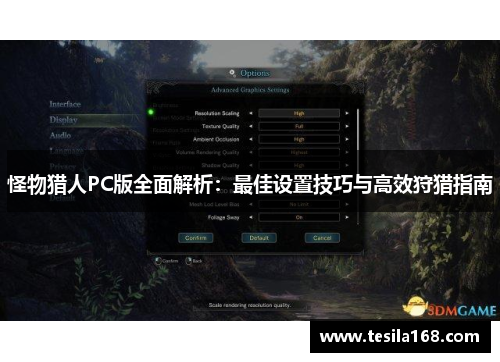怪物猎人PC版全面解析：最佳设置技巧与高效狩猎指南